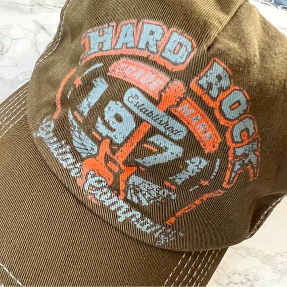 Hard Rock Cafe guitar company unisex graphic hat distressed - Picture 4 of 6